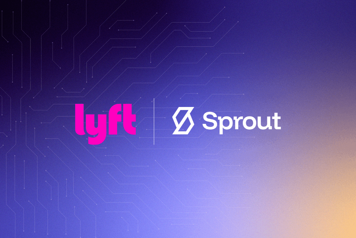 Lyft logo and Sprout logo